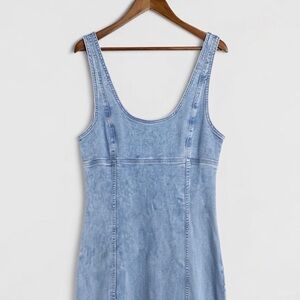American Eagle Outfitters Sky Blue Denim Overalls